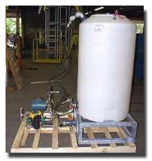 Skid mounted system for easy transportation, installation and relocation.