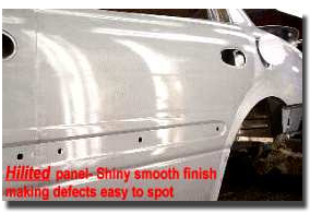 Hilited body panel utilizing the patented cyclonic blow off system.